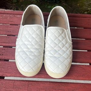 Quilted slip on shoes